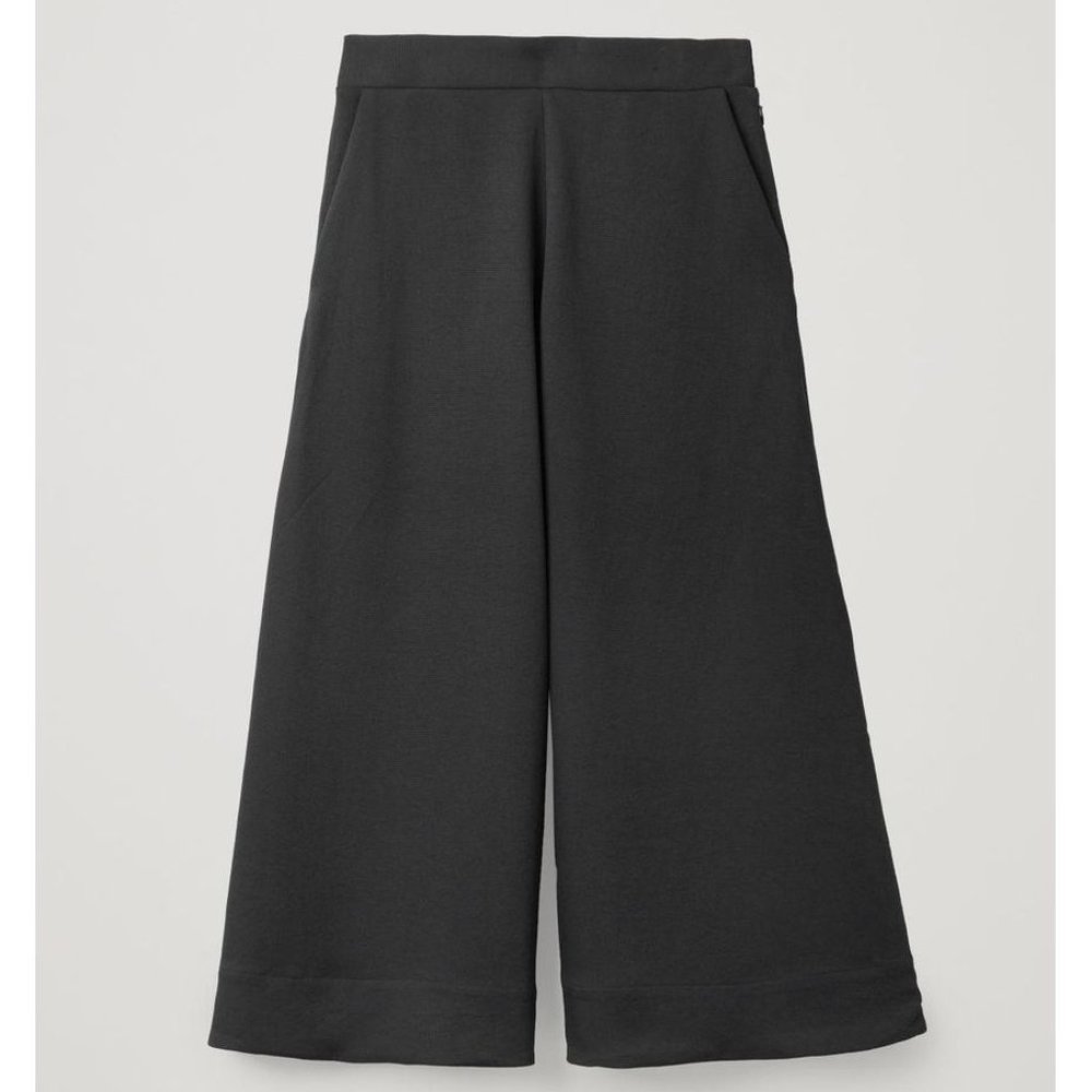 COS Black Culottes With Elastic Waist size 12
